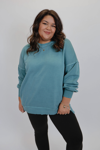 Cozy Chic Fleece Pullover in Plus