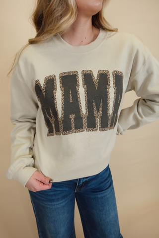 MAMA Leopard Sweatshirt