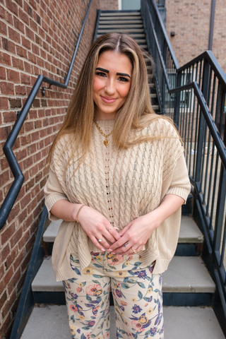 Stay Close Knit Sweater Top
