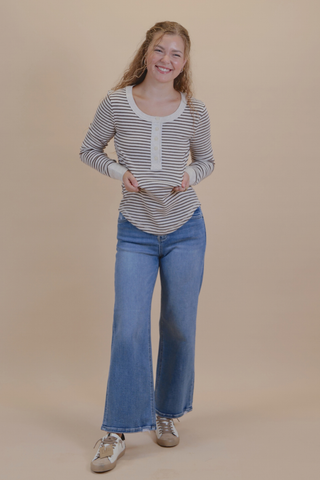 Brown Sugar Stripe Top