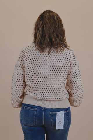 The Sloane Open Knit Sweater