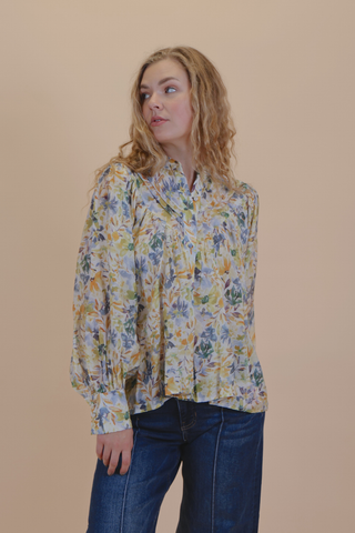 The Juliet Floral Balloon Sleeve Blouse