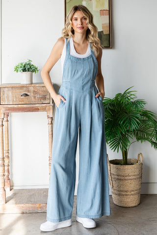 Uptown Chic Denim Jumpsuit
