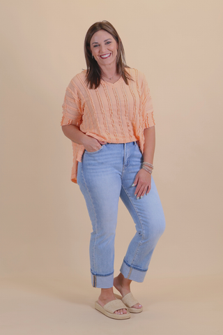 Sunset Stroll Textured Top