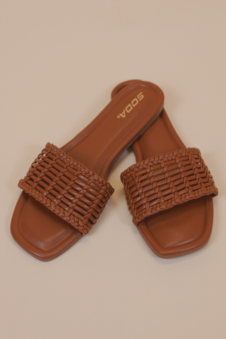 The Savannah Woven Slide Sandals