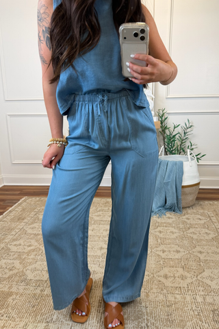 Blue Horizon Chambray Set