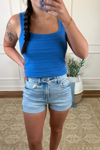 Ridge Knit Fitted Tank