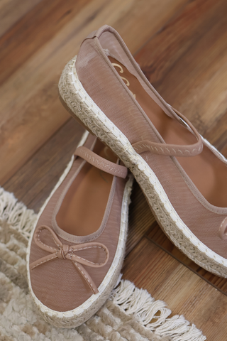 Chic Mesh Platform Flats