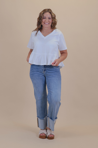 Delicate Details Peplum Top