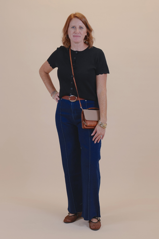 Center Stage Wide-Leg Jeans