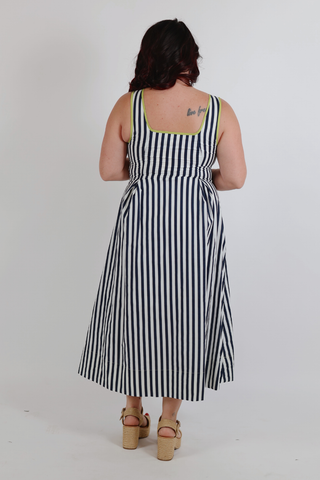 Harbor Breeze Stripe Midi Dress