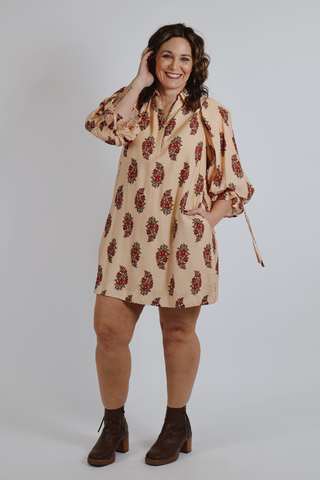 Blush Bloom Mini Dress in Plus