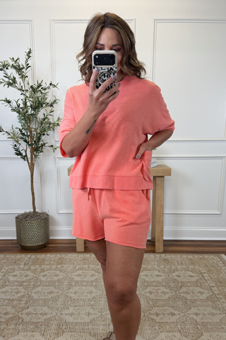 Weekend Ready Mineral Washed Knit Set