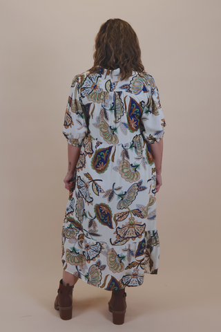 Wanderlust Paisley Tiered Midi Dress
