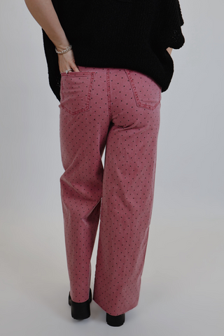 Moon Dot Mulberry Pants