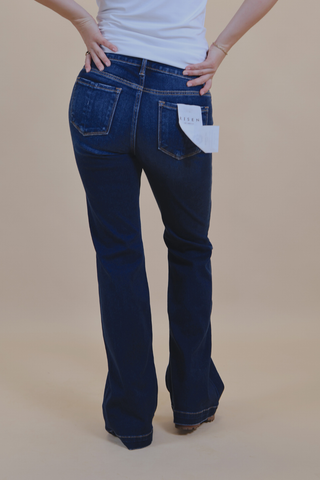 Avery Mid Rise Flare Jeans