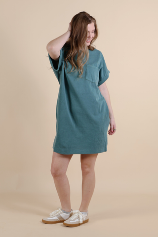 Evergreen Ease Pocket Tee Dress