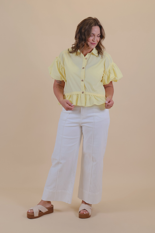 Buttercup Breeze Puff Sleeve Top