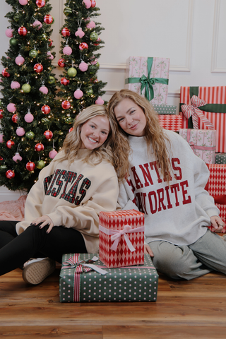 Plaid Christmas Varsity Sweatshirt