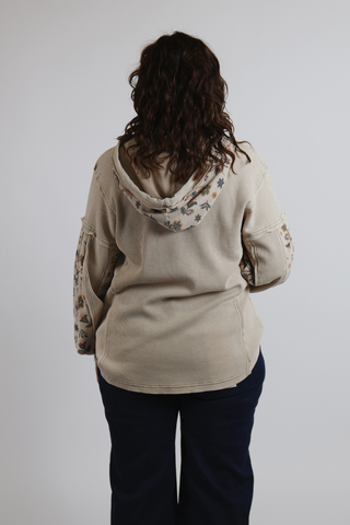 Patchwork Prairie Hooded Thermal in Plus