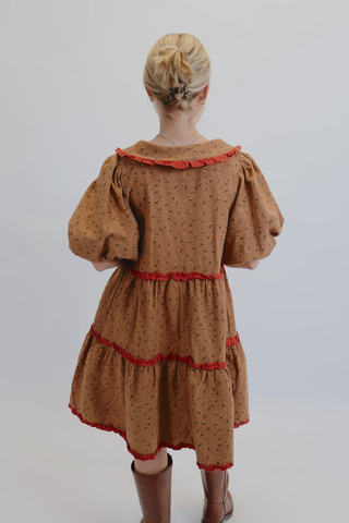 Prairie Petal Cotton Mini Dress