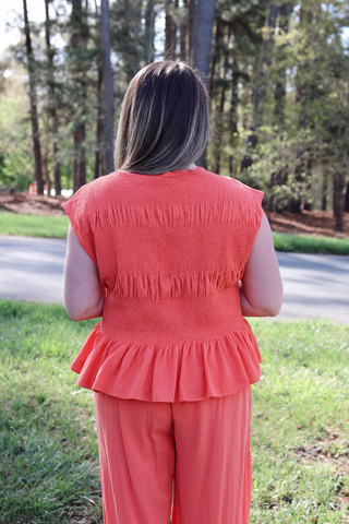 Beach Retreat Smocked Top
