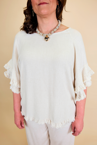 Daily Prayer Linen Blouse