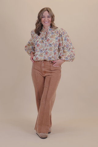 Ivory Bloom Blouse
