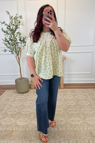 Meadow Dot Lace Blouse