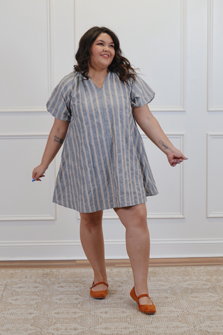 Willow Stripe Mini Dress