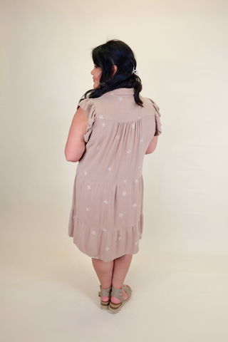 Embellished Tiered Dress in Plus