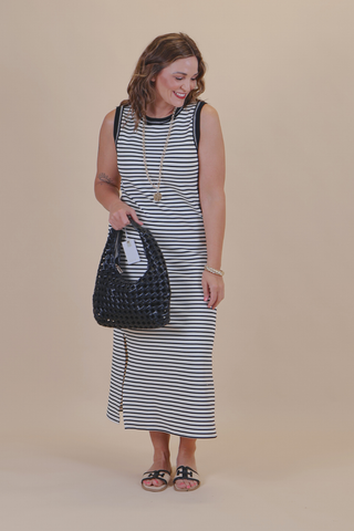 Coastal Stripe Midi Dress