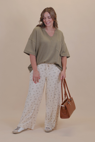 Olive Comfort Top in Plus