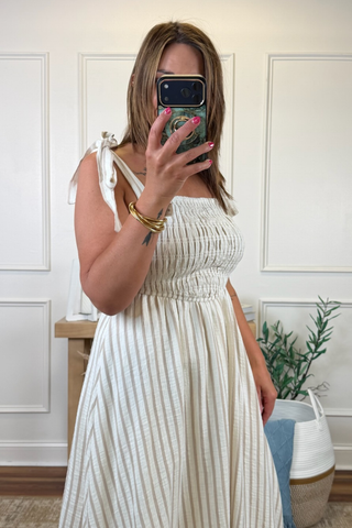 Seabreeze Stripe Midi Dress