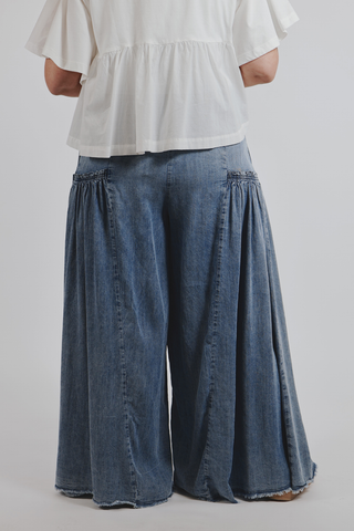 Dreamy Chambray Palazzo Pants