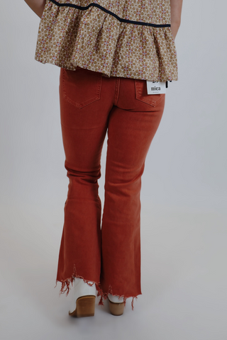 LYDIA HIGH RISE CROP FLARE JEANS