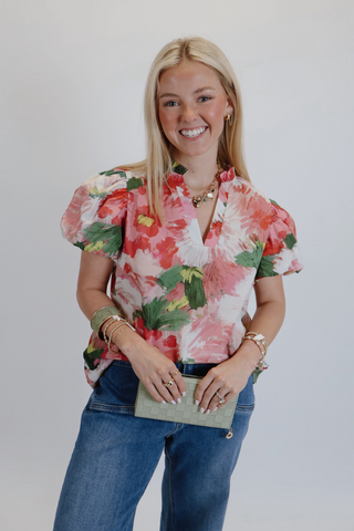 Petal Parade Puff Sleeve Top