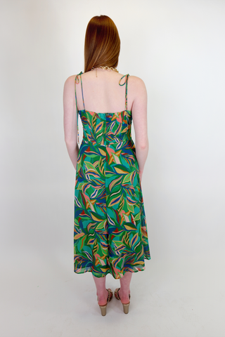 Palm Paradise Midi Dress