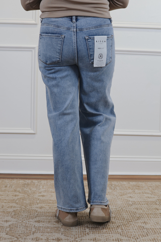 Madelyn High Rise Crop Wide Leg Jeans