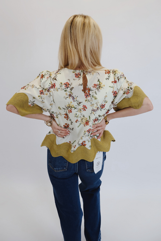 Isla Scalloped Floral Top