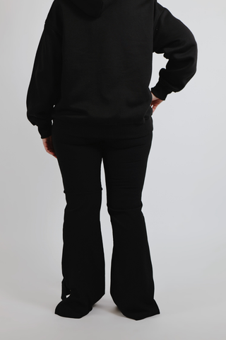 Luxe Rib Crossover Flare Pants