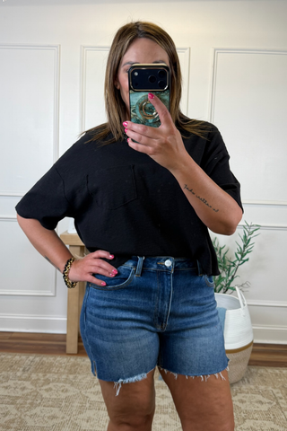 Everyday Ease Textured Pocket Tee