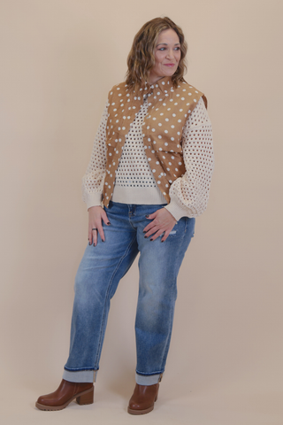 Spot On Polka Dot Utility Vest