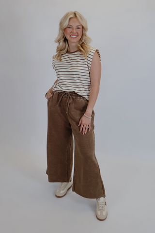 Mocha Stripe Muse Top