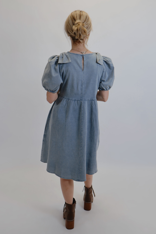 Sadie Washed Denim Mini Dress