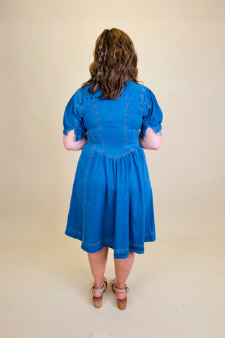 Perfect Timing Denim Dress