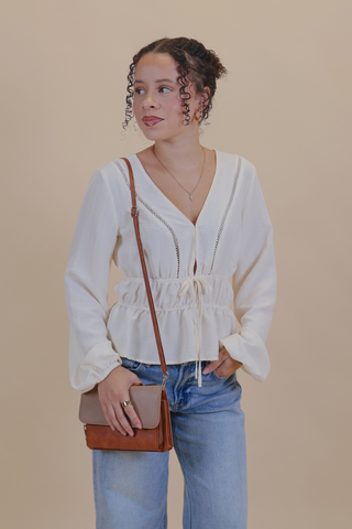 Softly Spoken Peplum Top