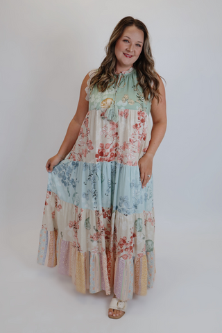 Veranda Charm Floral Maxi Dress