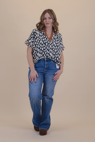 Rustic Geo Blouse