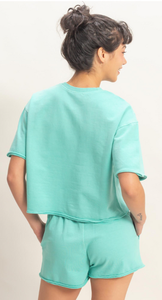 Everyday Ease Raw Hem Lounge Set